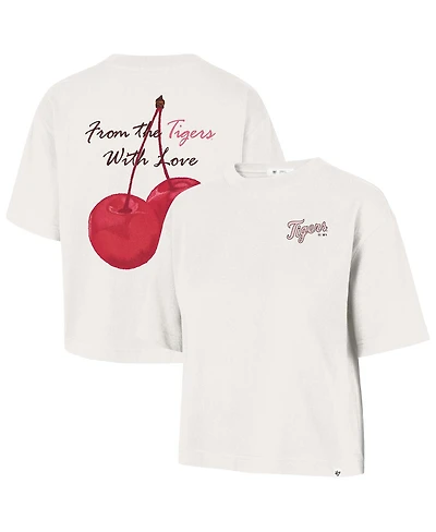 '47 Brand Women's Cream Detroit Tigers Love Letter Reed City T-Shirt