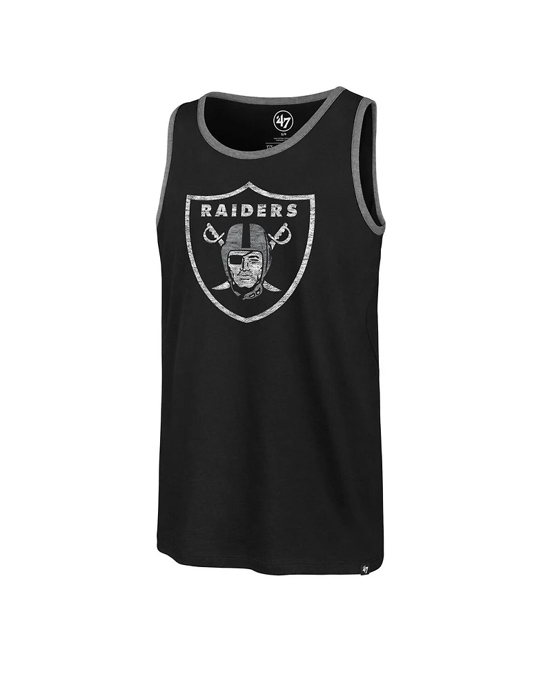 '47 Brand Men's Black Las Vegas Raiders Premier Franklin Tank Top