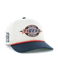 '47 Brand Big Boys and Girls Natural/Navy Detroit Tigers Frame Out Hitch Adjustable Hat