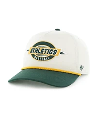 '47 Brand Big Boys and Girls Natural/Green Athletics Frame Out Hitch Adjustable Hat