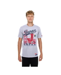 New Era Men's White Japan Baseball 2026 World Baseball Classic Oversized Throwback Distressed T-Shirt