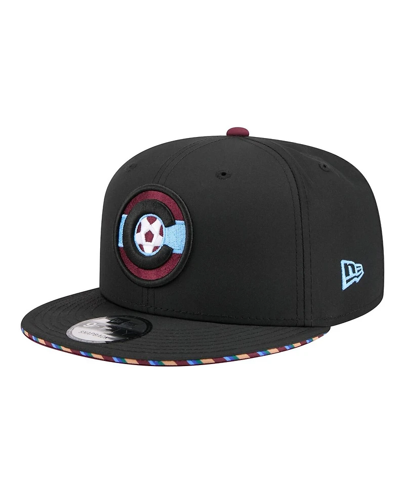 New Era Men's Black Colorado Rapids 2026 Jersey Hook 9FIFTY Snapback Hat
