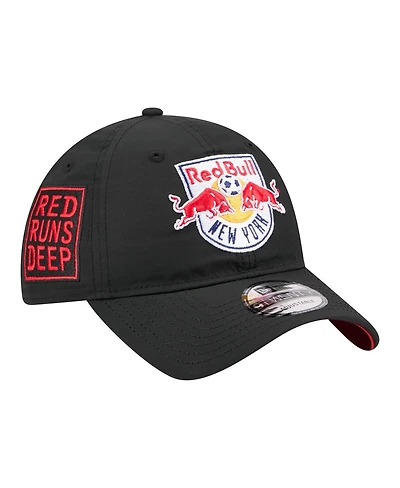 New Era Men's Black New York Red Bulls 2026 Jersey Hook 9TWENTY Adjustable Hat