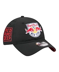 New Era Men's Black New York Red Bulls 2026 Jersey Hook 9TWENTY Adjustable Hat