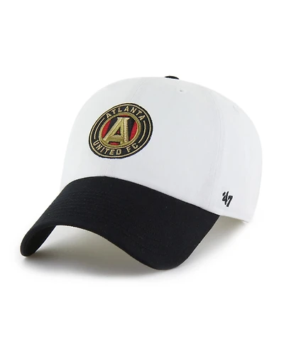 '47 Brand Men's White Atlanta United Fc Two-Tone Clean Up Adjustable Hat
