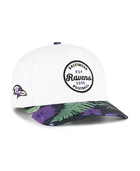 '47 Brand Men's White/Purple Baltimore Ravens Beach Side Hitch Adjustable Hat