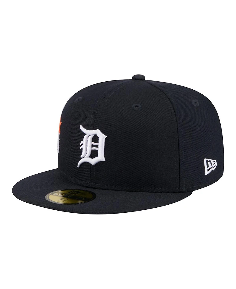 New Era Men's Navy Detroit Tigers City Patch 59FIFTY Fitted Hat