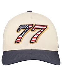 '47 Brand Men's Cream Carson Hocevar Flag Fill Two-Tone Hitch Adjustable Hat
