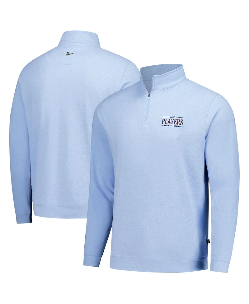 Breezy Golf Men's Light Blue The Players Flagship Quarter-Zip Pullover