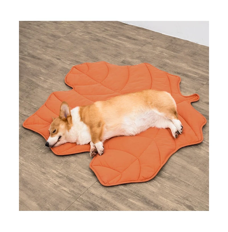 FunnyFuzzy Leaf Shape Pet Blanket