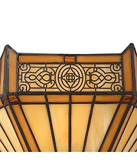Robert Louis Tiffany Stratford 7 1/2"H Mission Art Glass Wall Sconce