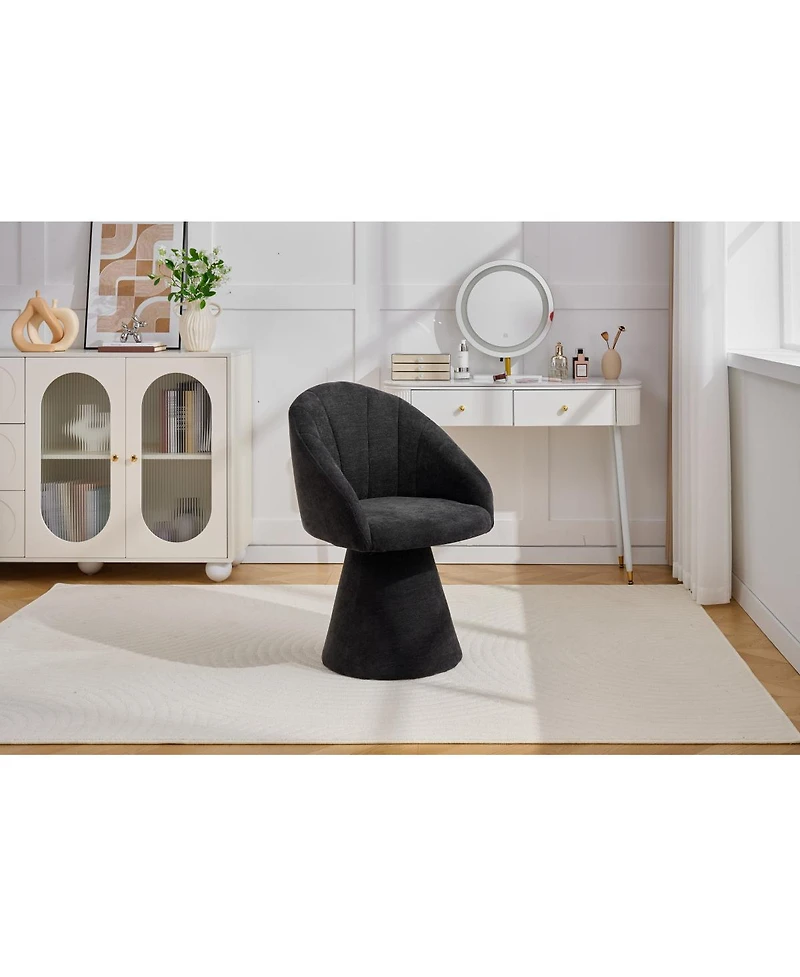 Streamdale Furniture Chenille Swivel Accent Armchair