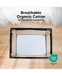 KeaBabies Mini Crib Sheets for Baby Girls, Boys, 2-Pack Soothe Pack and Play Fitted, N Mattress Sheet