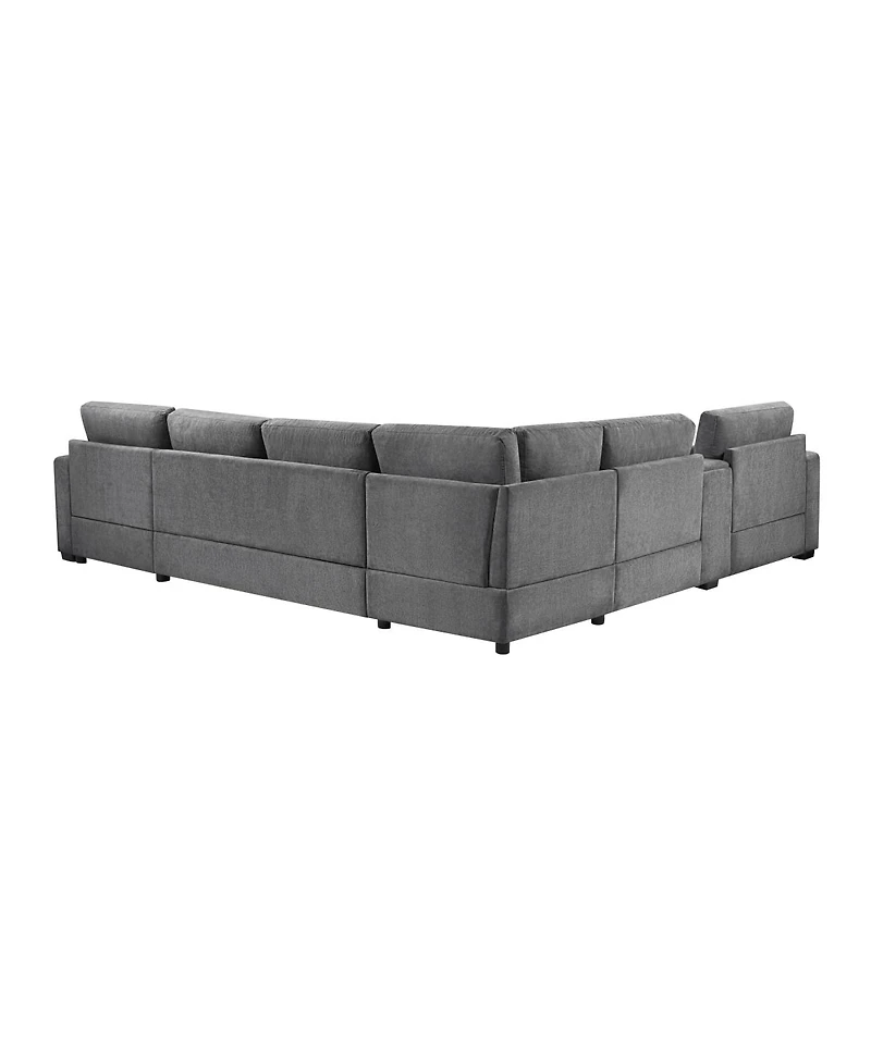 Streamdale Furniture 5-Seat U-Shape Sectional Sofa with Chaise and Storage