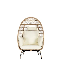 Streamdale Furniture Wicker Egg Chair with Cushion (Indoor/Outdoor)