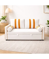 Streamdale Furniture 2-Seater Sleeper Sofa w/ Usb, 68.5" Wide