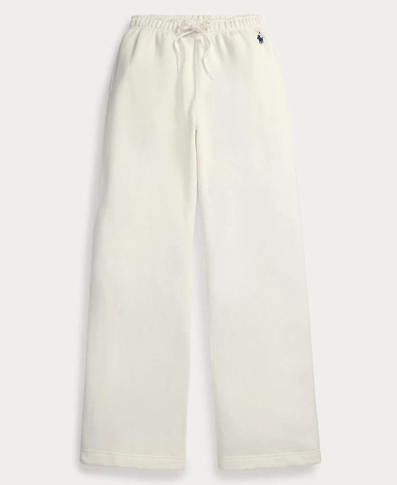 Polo Ralph Lauren Women's Drawstring Fleece Wide-Leg Sweatpant