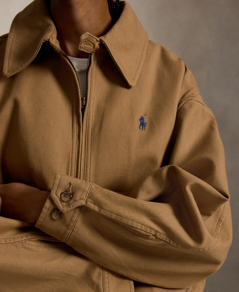 Polo Ralph Lauren Women's Oversized Spread Collar Windbreaker Jacket