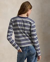 Polo Ralph Lauren Women's Striped Crewneck Long-Sleeve T-Shirt