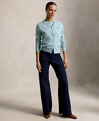 Polo Ralph Lauren Women's Crewneck Button-Up Cardigan Sweater