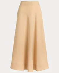 Lauren Ralph Women's Linen A-Line Midi Skirt