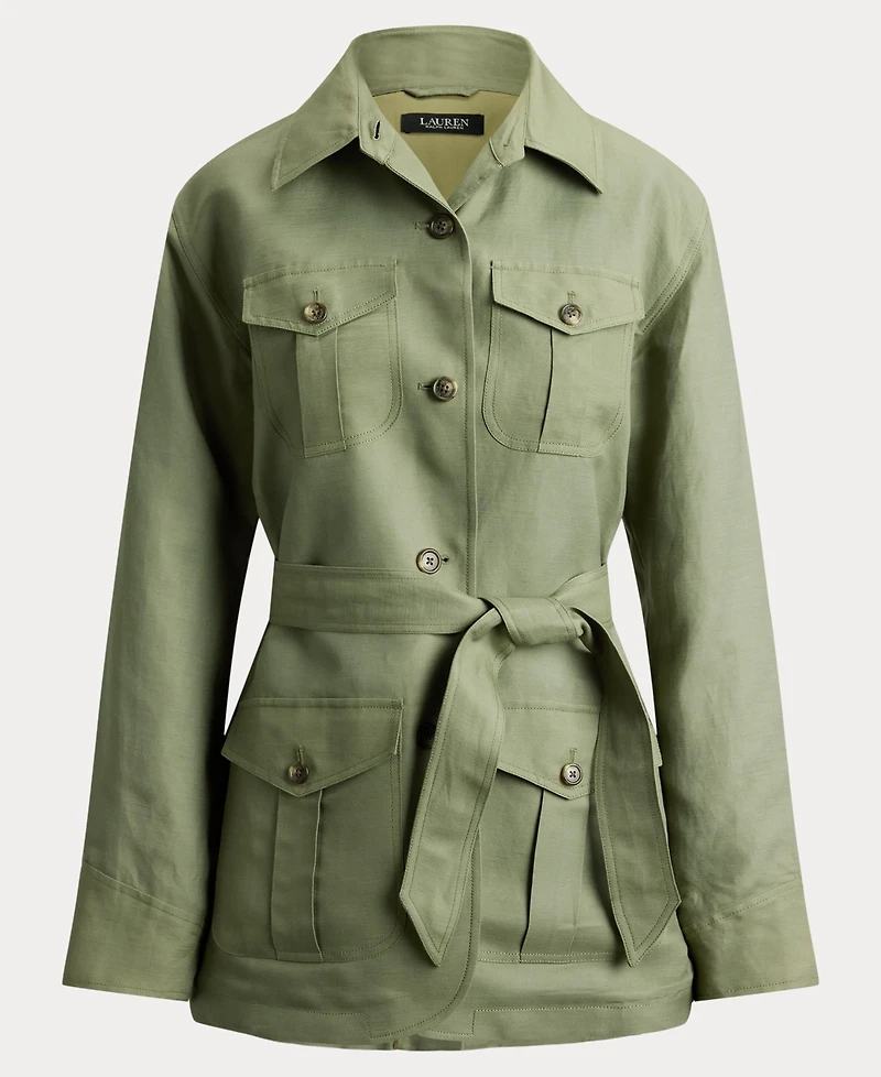 Lauren Ralph Women's Twill Field Spread Collar Jacket