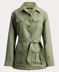 Lauren Ralph Women's Twill Field Spread Collar Jacket