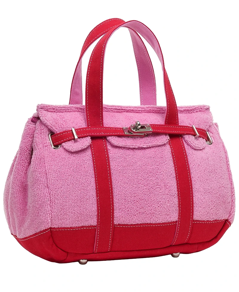 Sunwin Madaket Terry and Cotton Canvas Small Tote Handbag