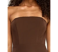 Seni & Cade Women's Strapless Drop-Waist Tiered Mini Dress