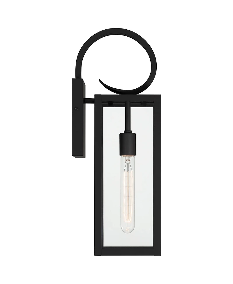 John Timberland Mira High Farmhouse Rustic Lantern Outdoor Wall Light Fixture Mount Porch House Edison Bulb Finish