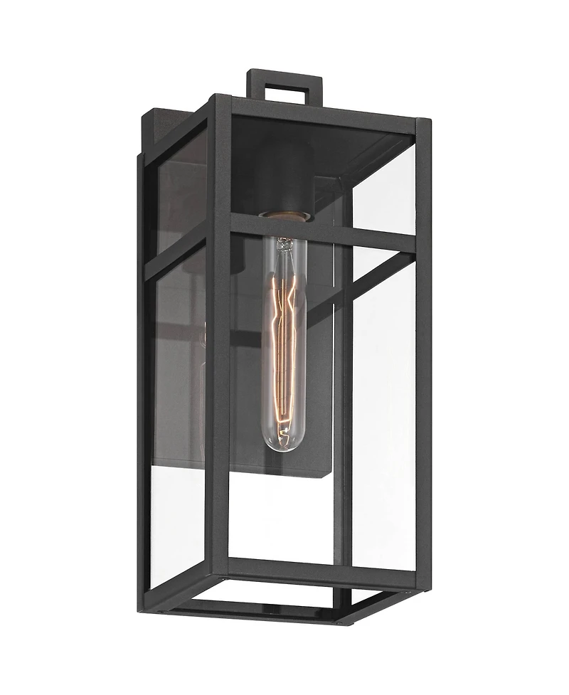 John Timberland San Lucas 14 High Modern Outdoor Wall Light Fixture Mount Porch House Weatherproof Sand Glass Shade