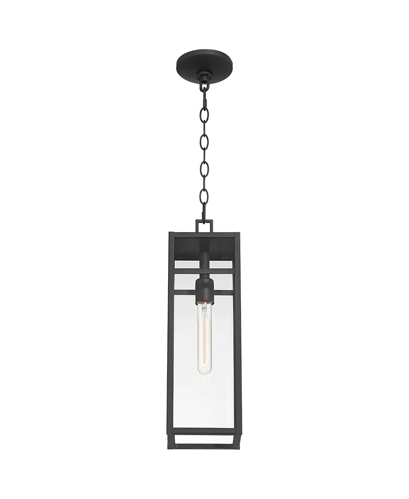 John Timberland San Lucas 19 High Modern Outdoor Pendant Light Fixture Ceiling Porch House Hanging Sand Glass Shade