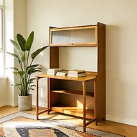 Streamdale Furniture Bamboo Folding Table for Office, Bedroom, Living Room
