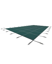 Sugift 16x40ft Pool Safety Cover Mesh with Drainage Holes Winter Cover