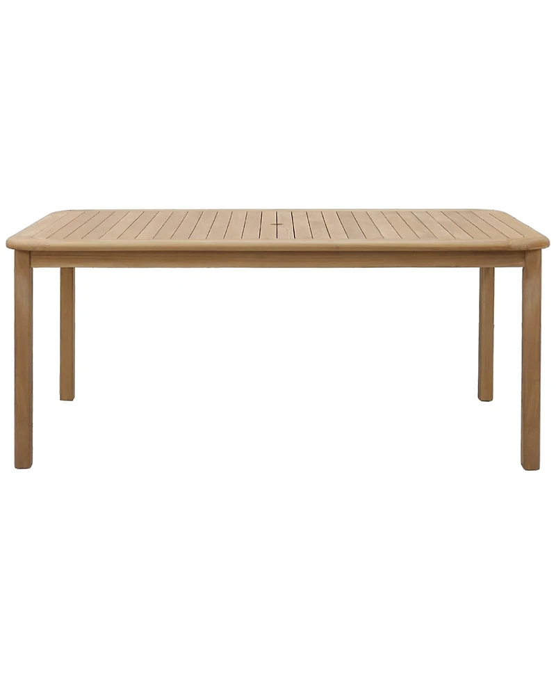 Bristol 71" Teak Wood Rectangle Dining Table, Created for Macy's