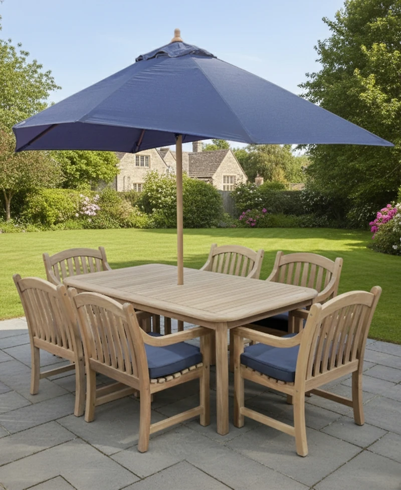 Bristol 7-Pc. Rectangle Dining Set (Dining Table and Chairs), Created for Macy's