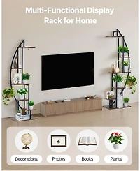 Sugfit 3-Tier Kids Bookshelf and Toy Storage Organizer with Sling Book Rack for Toddler