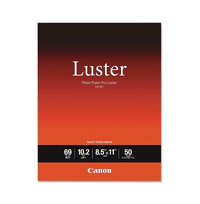 Canon 8.5 in. x 11 in. 10.2 mil Pro Luster Inkjet Photo Paper