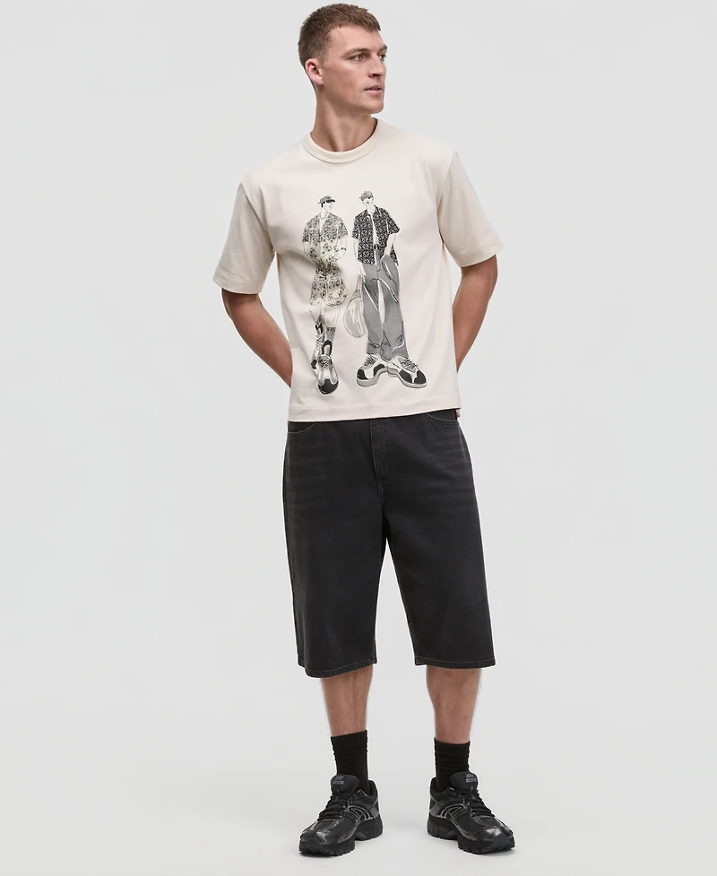Mode of One Men's Sketch Graphic Relaxed-Fit T-Shirt, Macy's Exclusive