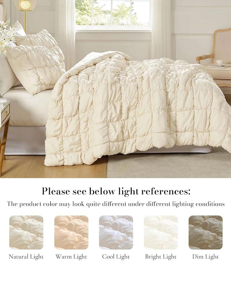 Unikome Modern Style Pintuck All Season Comforter