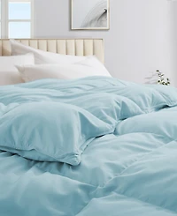 Unikome 300 Thread Count Cotton All-Season Goose Feather Comforter, Twin ,