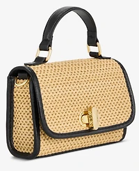 I.n.c. International Concepts Tollaan Micro Straw Crossbody Handbag, Macy's Exclusive