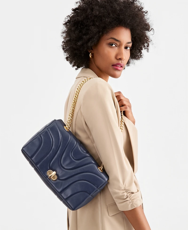 I.n.c. International Concepts Soft Ajae Wave Quilt Crossbody Handbag, Macy's Exclusive