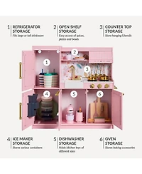 Best Choice Products Pretend Play Kitchen with Framed Chalkboard