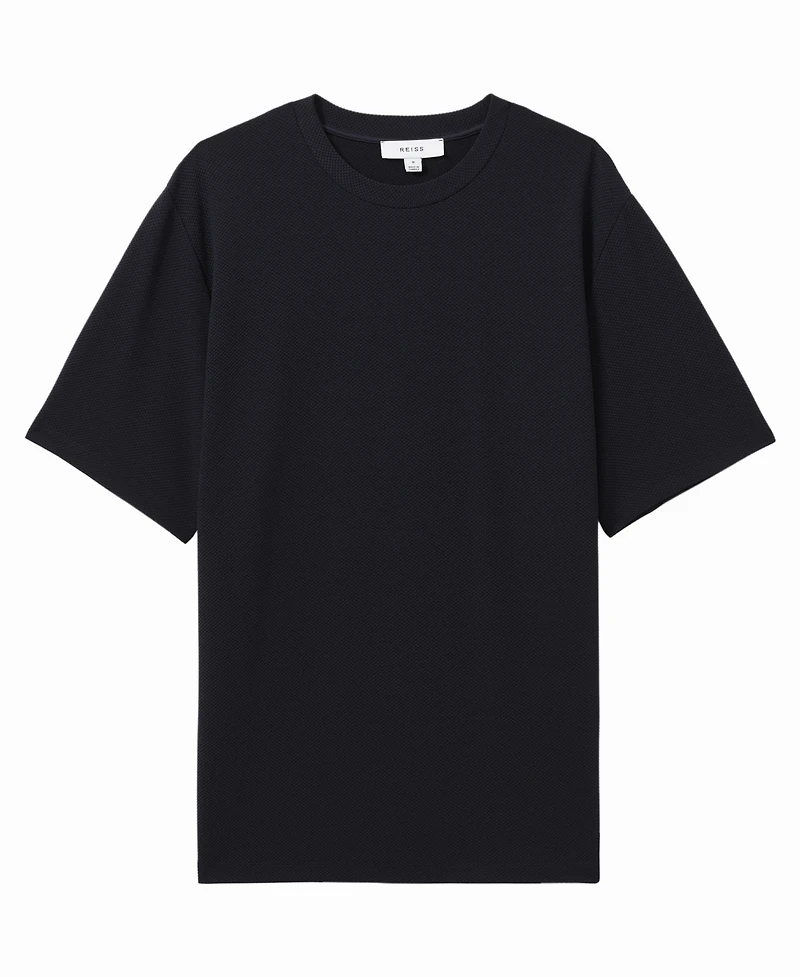 Reiss Men's Textured Crew-Neck T-Shirt