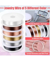 Gnuadz Wire Wrapping Jewelry Making Repair Beading Kit Tools Pliers Findings Ring