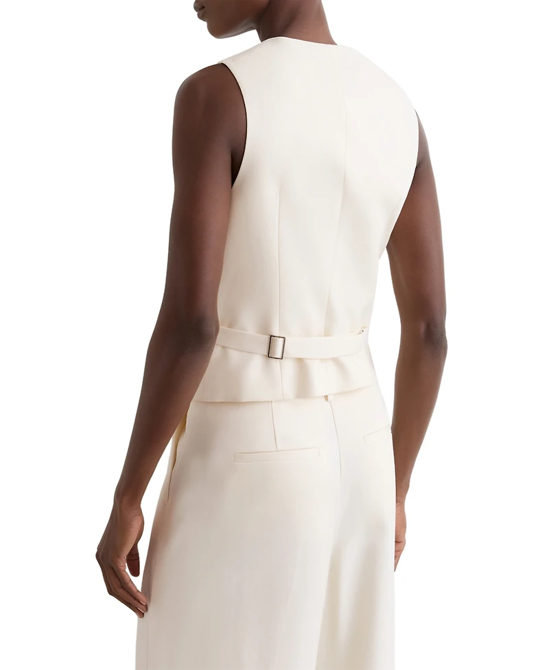Reiss Women's Malin Button-Through Tailored Waistcoat
