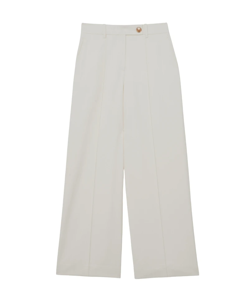 Reiss Women's Malin Wide-Leg Seam-Detail Trousers