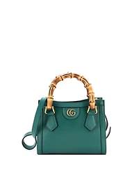 Pre-Owned Gucci Mini Diana Nm Bamboo Handle Tote Leather