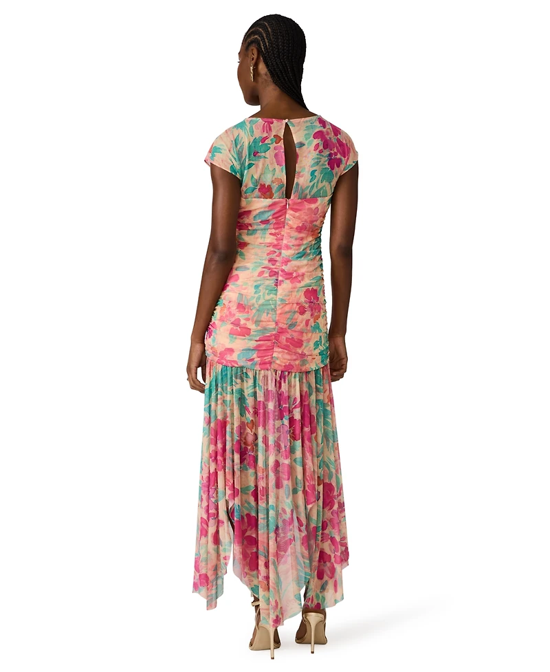 Steve Madden Juniors' Printed Short-Sleeve Crewneck Dress